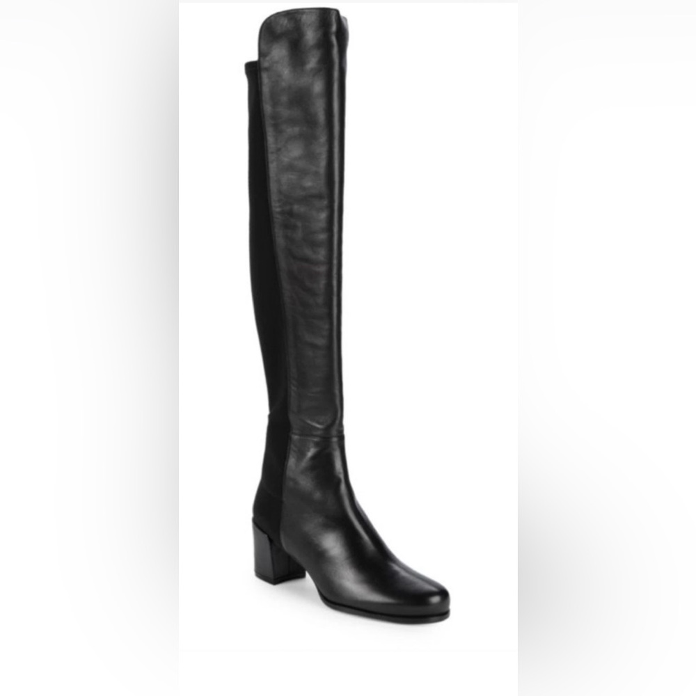Stuart Weitzman Stand Black Knee Boots 6.5